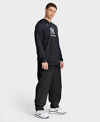Nike Men's Navy New York Yankees Authentic Collection Dri-fit Long Sleeve Hoodie
