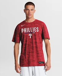 Nike Men's Red Philadelphia Phillies Authentic Collection Velocity Dri-fit T-Shirt