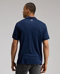 Nike Men's Atlanta Braves Authentic Collection Striped Victory Dri-fit Polo Shirt