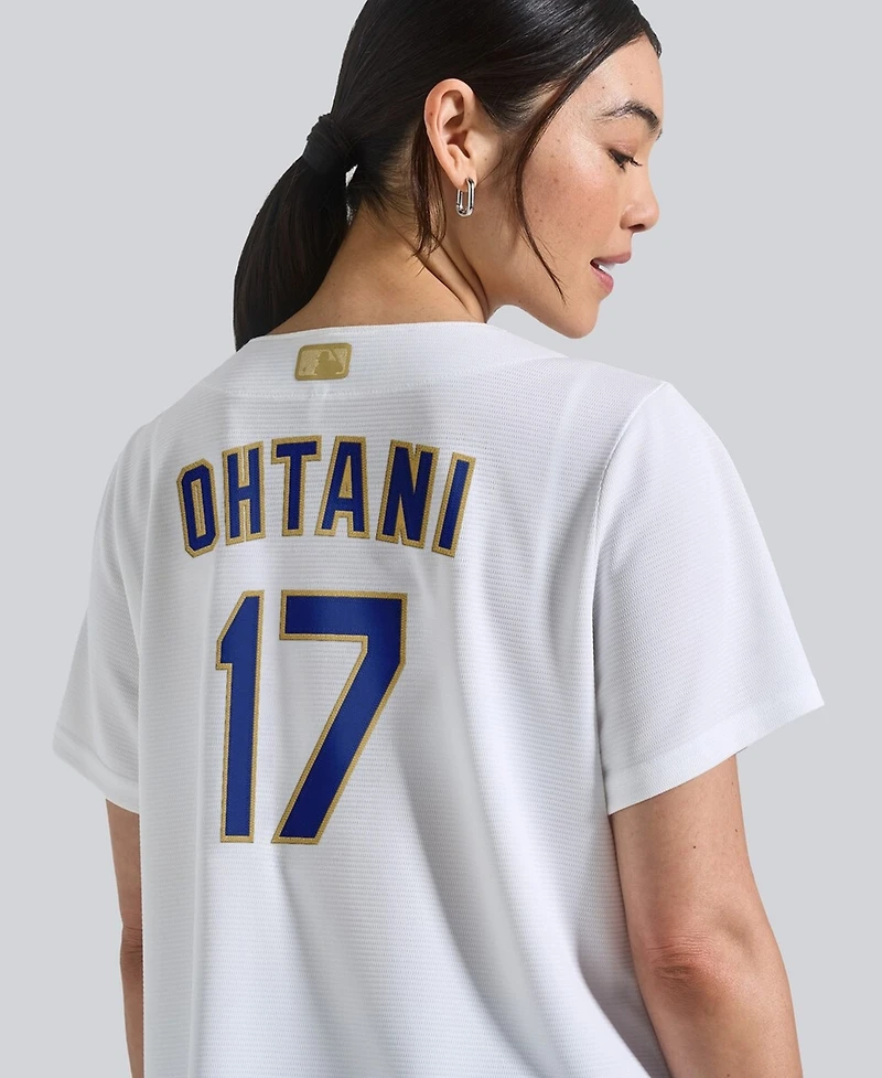Nike Women's Shohei Ohtani White Los Angeles Dodgers 2026 Gold Collection Stadium Jersey