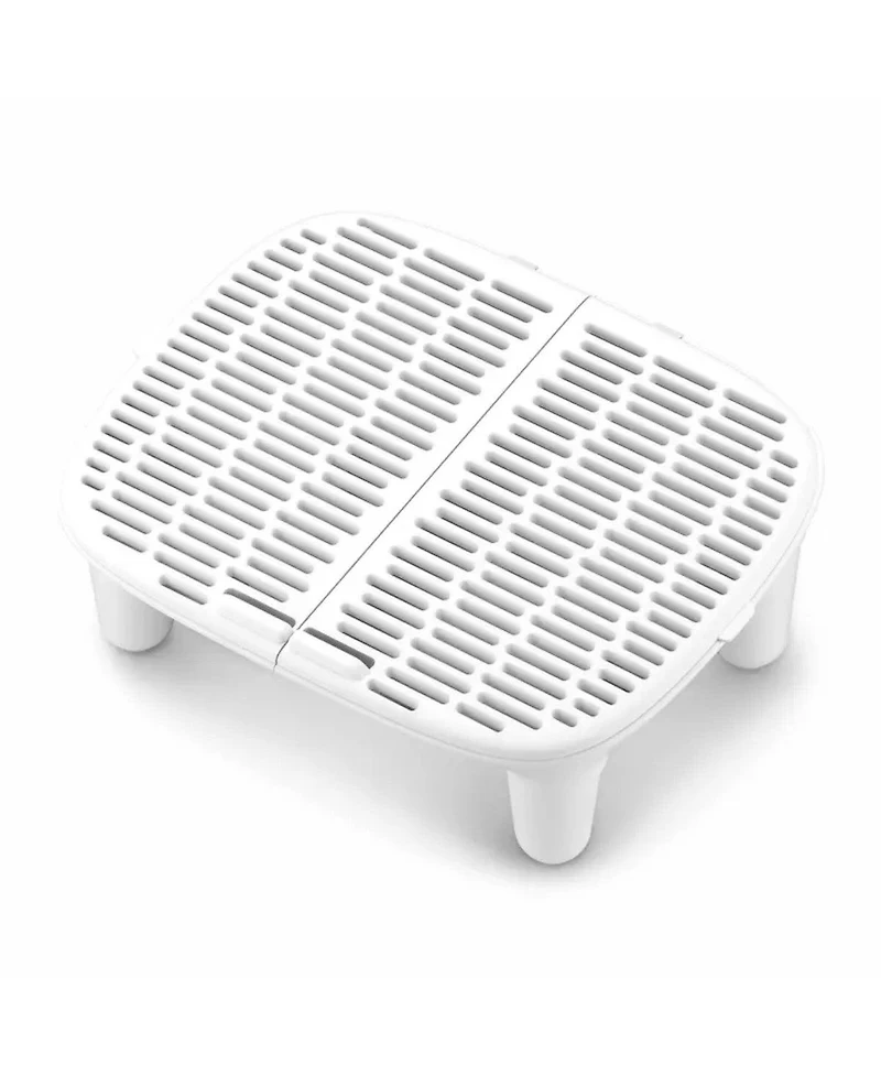 Cumrige Cat Litter Box Step Ramp, Anti-Tracking Litter Catcher Pedal Stool, Detachable Entry Step for Automatic Litter Boxes