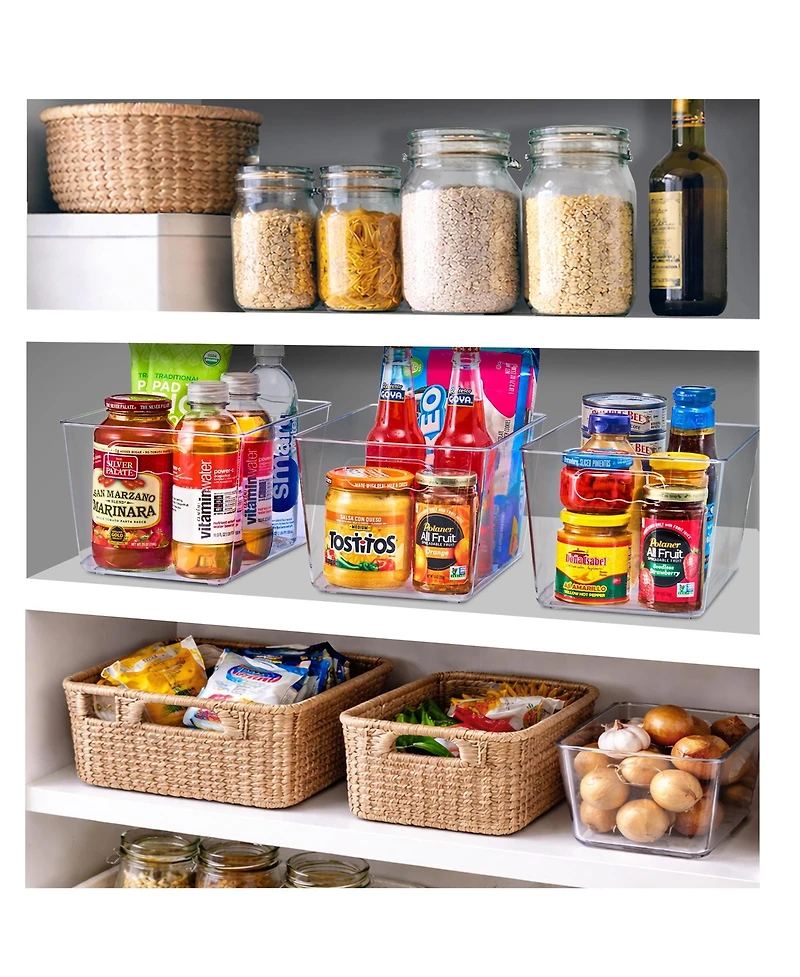 Sorbus Pack Large Clear Storage Containers for Pantry, Fridge, Cabinet