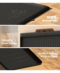Aronkl Silicone Pet Feeding Mat Non-Slip Raised Edges Waterproof Easy Clean