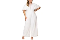 Kiyonna Plus Spellbound Wide Leg Jumpsuit