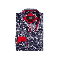 Elie Balleh Men's Slim Fit Paisley Sport Button-Down Shirt