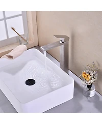 Phying Single Handle Sink Brushed Nickel Vanity Bathroom Faucet, Basin Mixer Tap