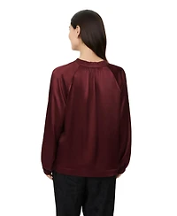 Masai Copenhagen Women's Maberonix Tie Ruffle Neck Blouse