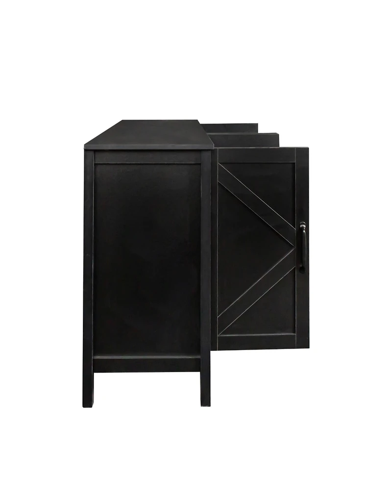 Modern White 5 Drawer Dresser Bathrooom Cabinet Ample Storage Wide Chest of Drawers