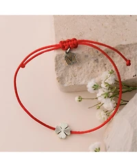 Mantra Clover Good Luck Bracelet