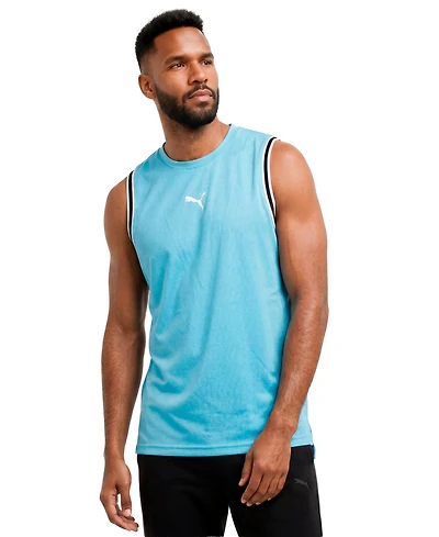 Puma Men's Winning Shot Regular-Fit Mesh Logo Tank Top