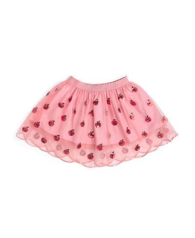 Sweet Wink Little Girls Apple Sequin Scalloped Tutu Skirt