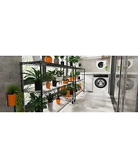Streamdale Furniture 6-Tier Heavy Duty Nsf Wire Shelving Unit with Wheels