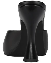 Jeffrey Campbell Women's Fresa Sculpted Peep-Toe Dress Mules