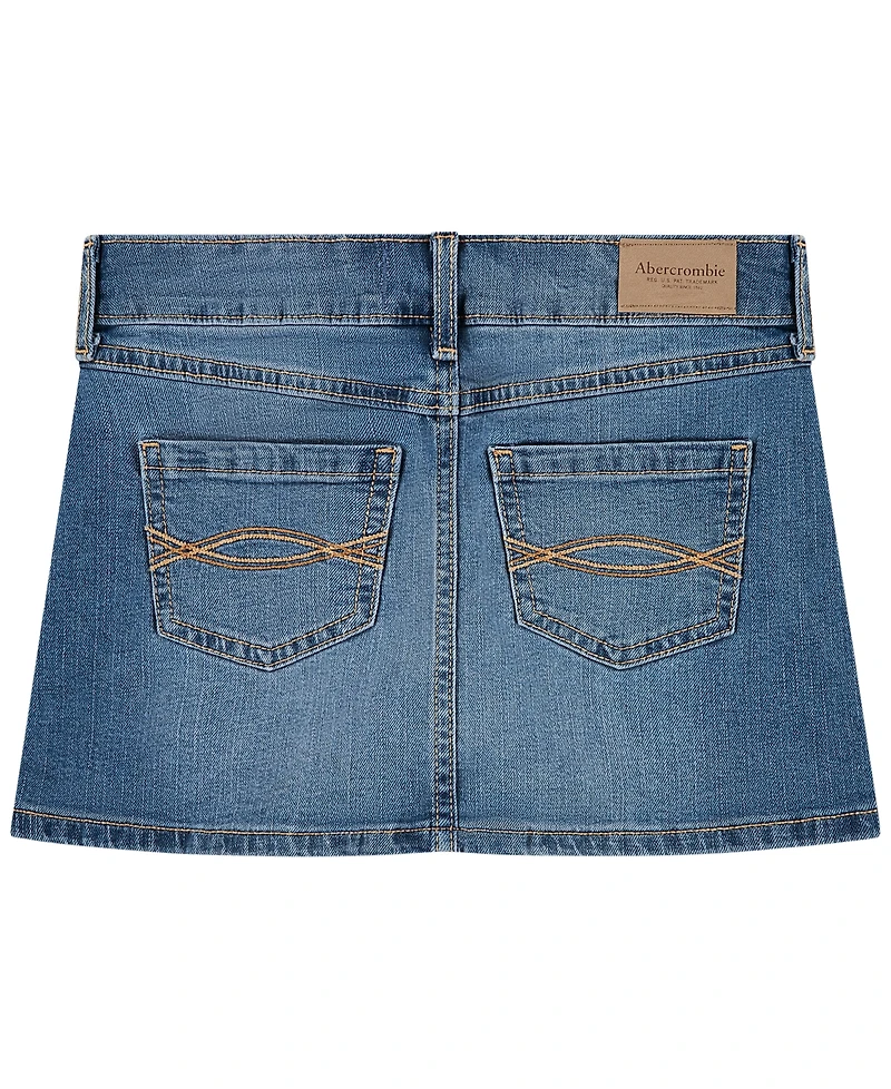 abercrombie kids Girls' 5-16 Denim Mini Skort