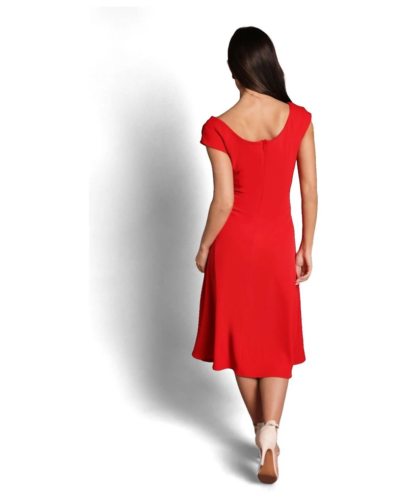 Coast Women's Off Shoulder Crepe Midi Dress