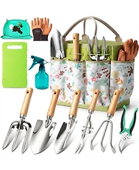 Xdovet Heavy duty stainless steel gardening tool set with storage bag