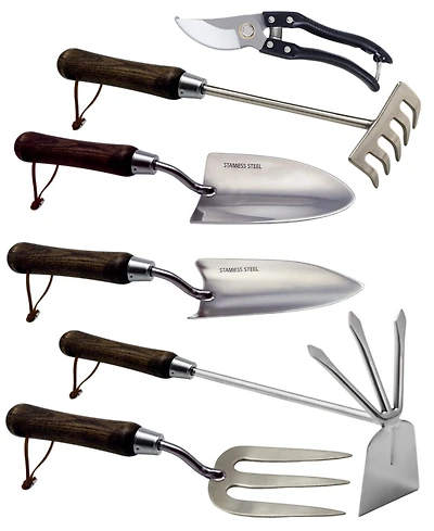 Xdovet Garden Tool Set 6 Heavy Duty Stainless Steel Hand Tools