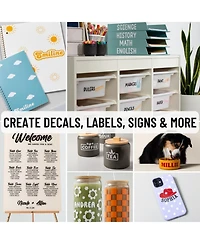 Cricut Joy Xtra Die-Cutting Machine with Smart Vinyl Sampler Packs, Transfer Tape and Tool Set Bundle