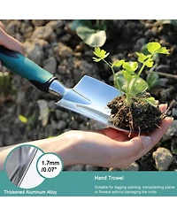 Xdovet Garden Tools Set Aluminum Rubberized Handle Durable