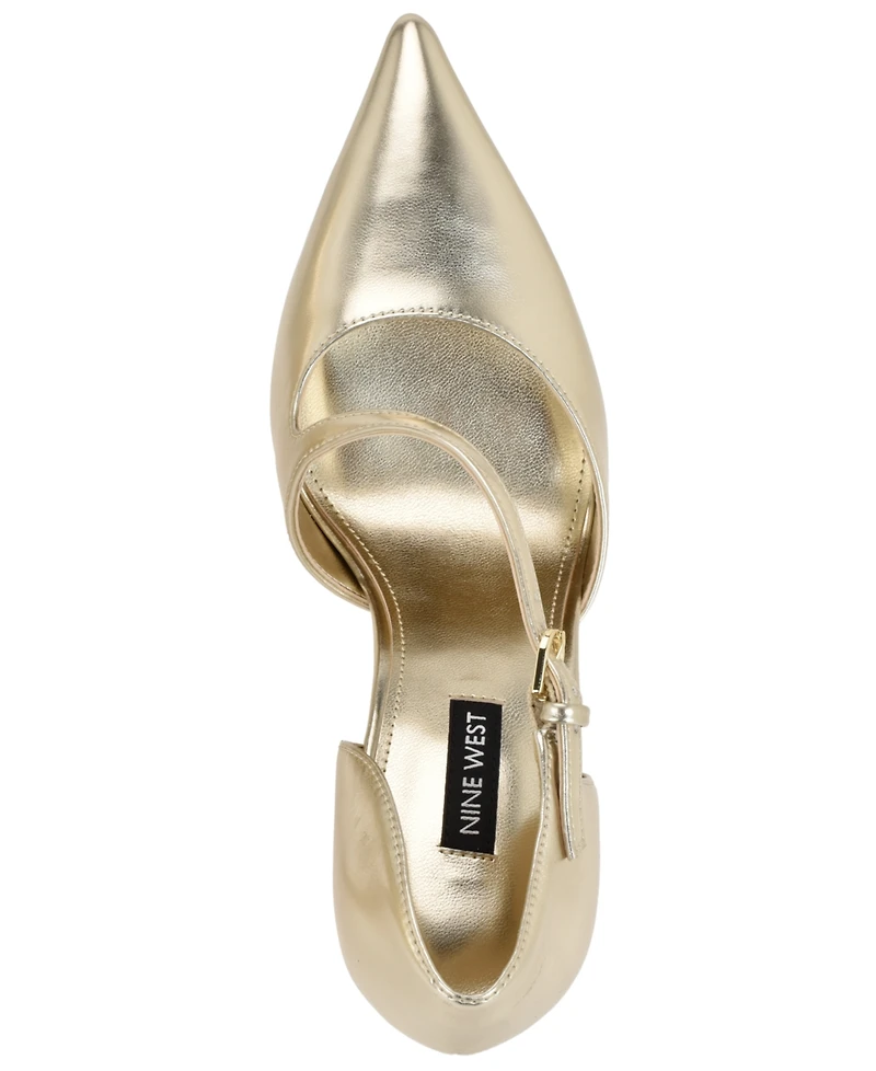 Nine West Women's Candela Asymetrical Pointed Toe Dress Pumps
