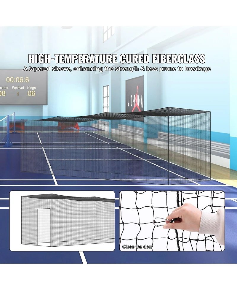 Aoligeijs Baseball Batting Netting, Professional Softball Baseball Batting Hitting Training Net, Practice Portable Cage Net with Door and Carry Bag