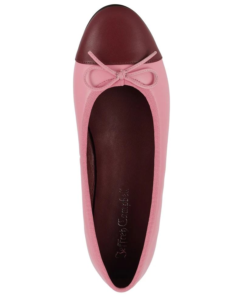 Jeffrey Campbell Women's Arabesque Cap-Toe Ballet Flats