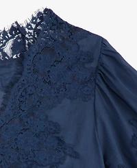 On 34th Women's Lace-Trim Button-Front Blouse, Macy's Exclusive