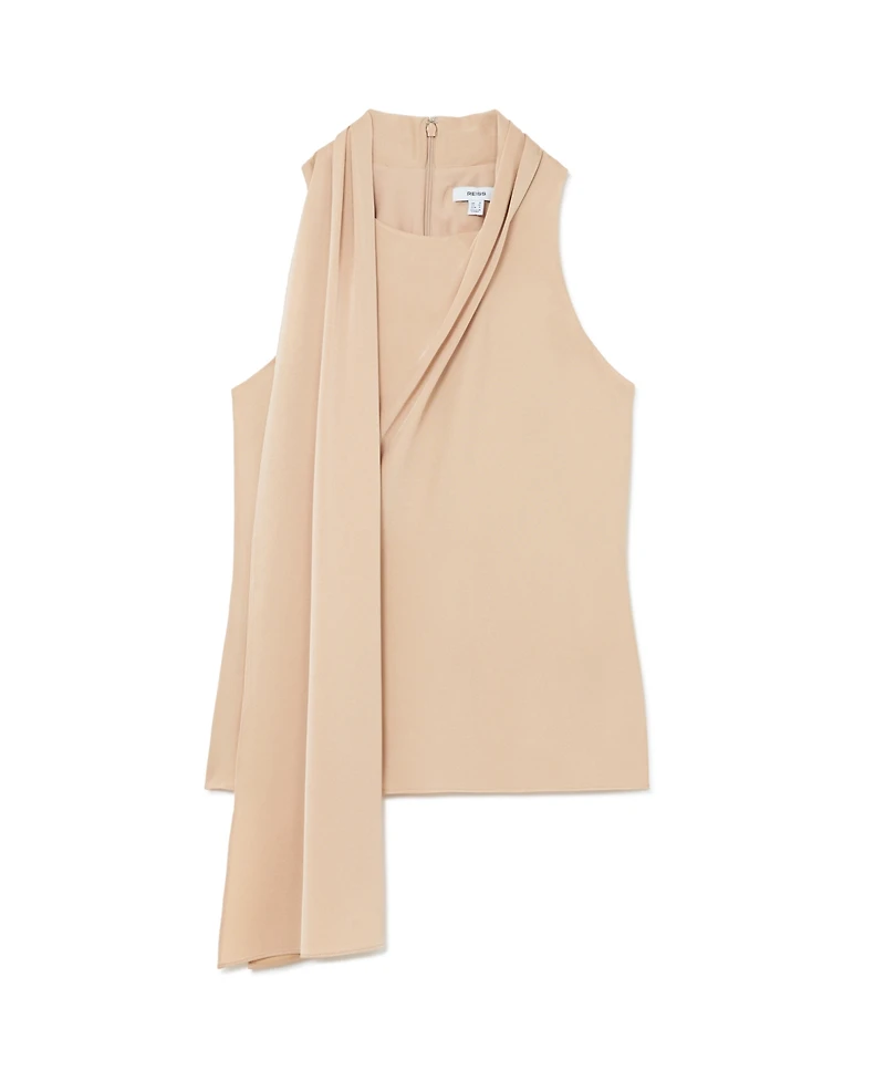 Reiss Women's Taylor Scarf Detail Top