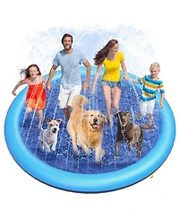 Aofar 119" Dog Splash Pad Sprinkler Play Mat