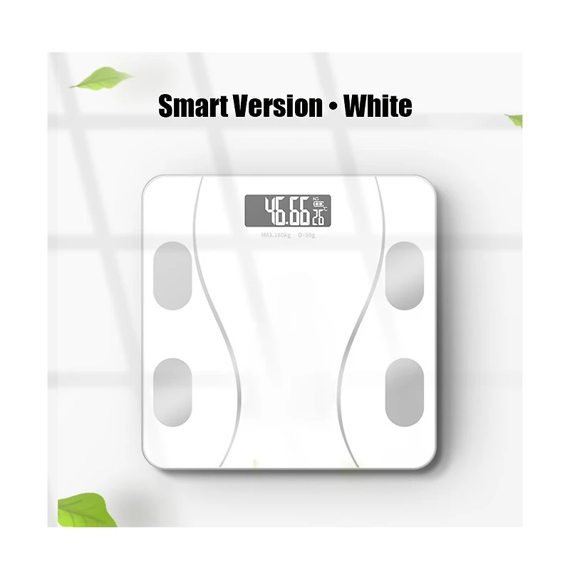Cowin Smart Bluetooth Body Fat Scale - Rechargeable Digital Bathroom Scale with App 400lbs Capacity