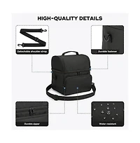 Cowin Camping Cooler Bag14.5L Lunch Box for Men Women Portable Coolers Bag Lunchbox Insulated Crossbody Bag Work Beach Travel