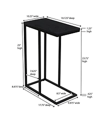 Household Essentials Jamestown C-Shaped End Table