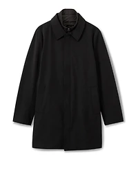 Reiss Men's Hybrid Removable Funnel Neck Overcoat