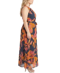 Ny Collection Plus Sleeveless Chiffon Maxi Dress