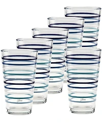 Fiesta Coastal Blues Tapered Cooler Glasses, Set of 6