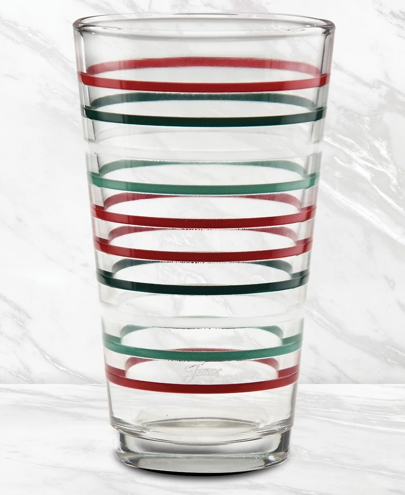 Fiesta Holly Berry Christmas Tapered Cooler Glasses, Set of 6
