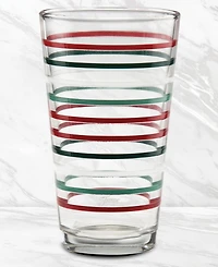Fiesta Holly Berry Christmas Tapered Cooler Glasses, Set of 6