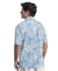 Margaritaville Men's Blue Philadelphia Phillies Linen Party Button-Up Shirt