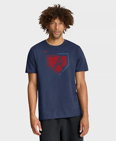 Nike Men's Navy Atlanta Braves Icon T-Shirt