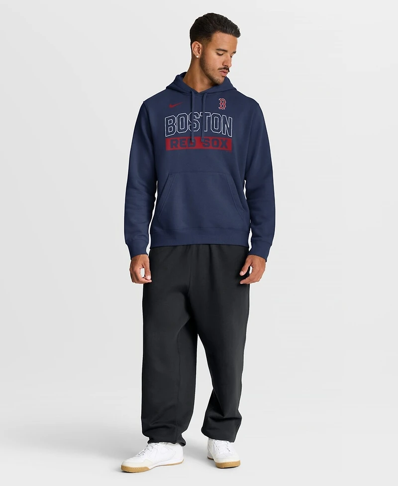 Nike Men's Navy Boston Red Sox Primetime Club Hoodie