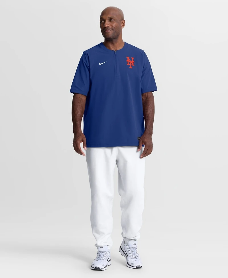 Nike Men's Royal New York Mets Authentic Collection Dri-fit Quarter-Zip Windshirt