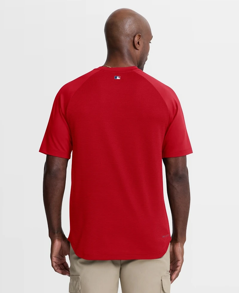Nike Men's Red Philadelphia Phillies Authentic Collection Batting Practice Pre-Game Raglan Dri-fit T -Shirt