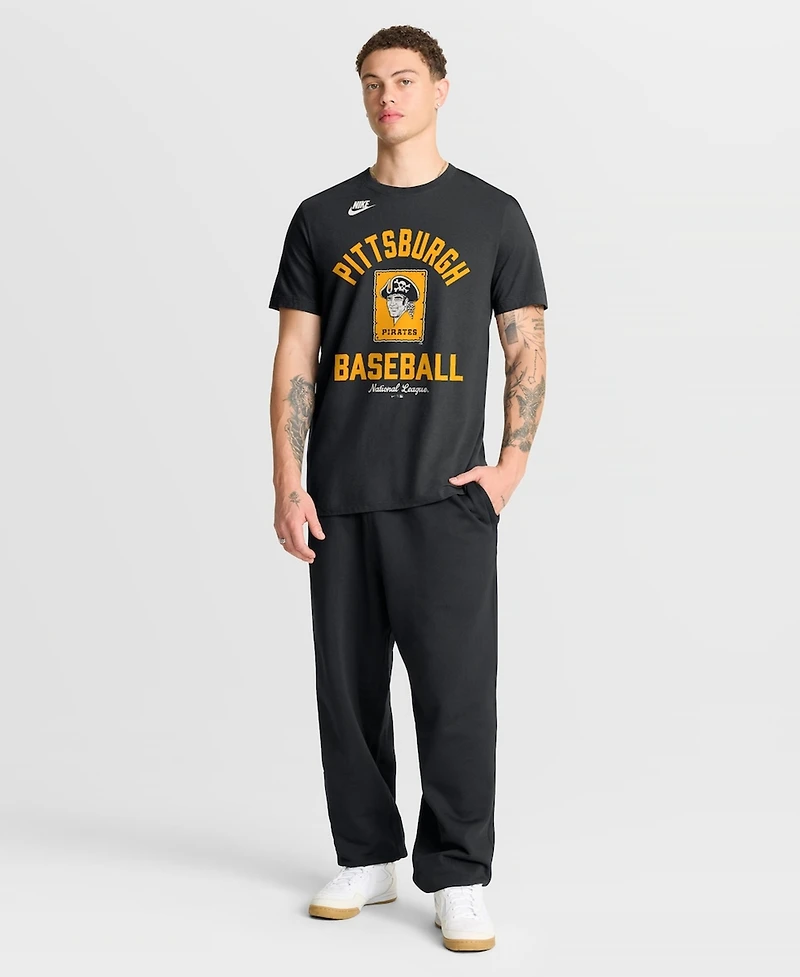 Nike Men's Black Pittsburgh Pirates Cooperstown Collection T-Shirt