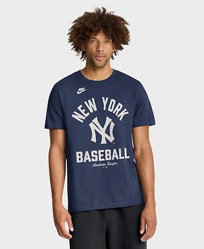 Nike Men's Navy New York Yankees Cooperstown Collection T-Shirt