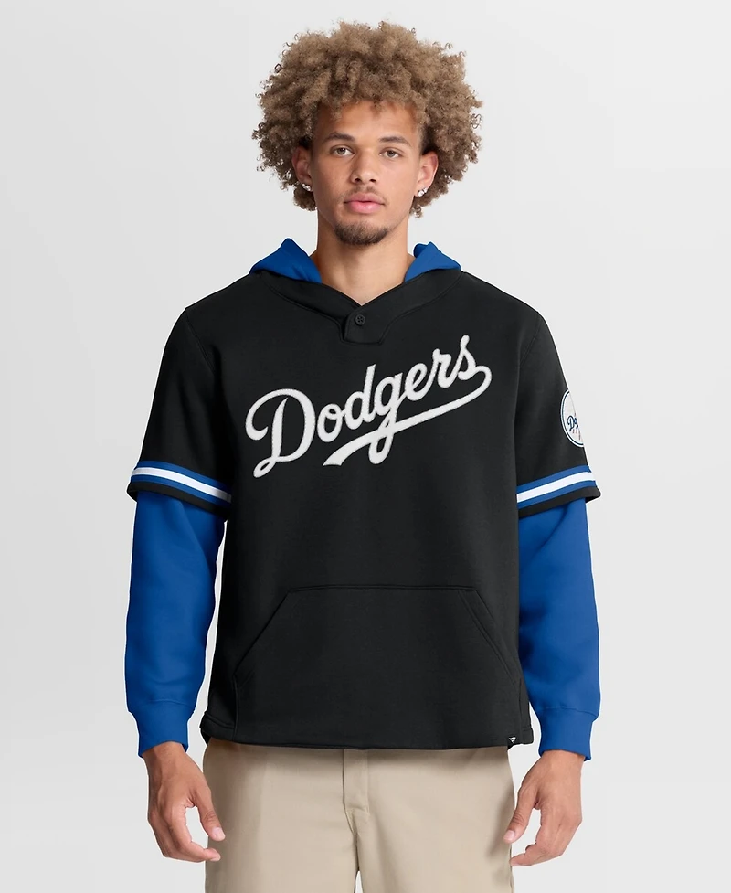 Fanatics Men's /Royal Los Angeles Dodgers Oversized Fire Speed Layered Hoodie