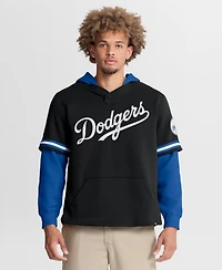 Fanatics Men's /Royal Los Angeles Dodgers Oversized Fire Speed Layered Hoodie