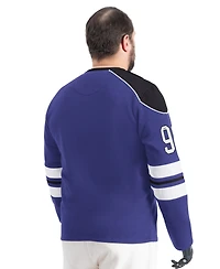 G-iii Sports by Carl Banks Men's Purple Baltimore Ravens Adaptive Lord Stanley Crewneck Sweatshirt