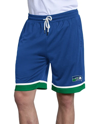 Starter Men's Royal Seattle Seahawks Throwback Power Play Mesh Shorts