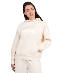 Starter Women's Cream New York Knicks Pastel Relaxed Hoodie