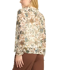 Bcx Women's Print Clip Dot Top